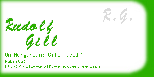 rudolf gill business card
